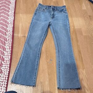 Katie J NYC Classic Blue Flare Jeans
